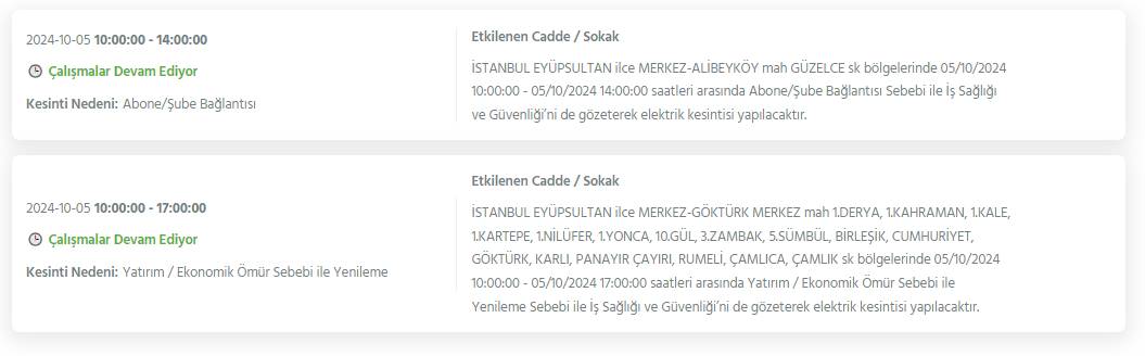 Gece yarısından itibaren İstanbul'un 19 ilçesinde 8 saati bulacak elektrik kesintisi 13